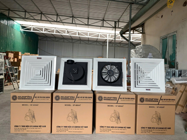 quat hut am tran la gi Nhiều kích thước quạt hút âm trần khác nhau